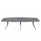 Nero Boardroom Bundle with 8 x Cante Chairs 